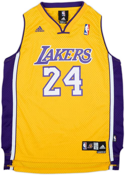 2006-10 LA Lakers Bryant #24 adidas Swingman Home Jersey - 8/10 - (L.Boys)