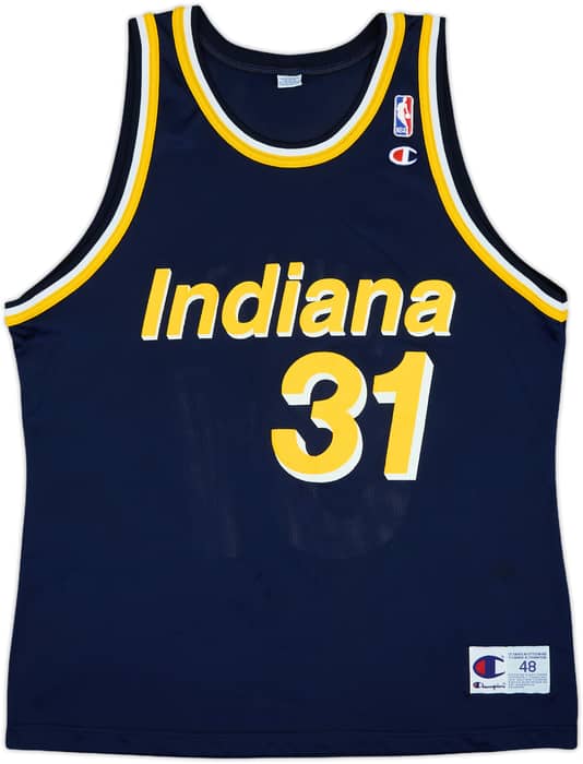 1995-97 Indiana Pacers Miller #31 Champion Away Jersey - 9/10 - (XL)