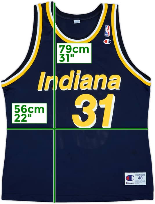 1995-97 Indiana Pacers Miller #31 Champion Away Jersey - 9/10 - (XL)