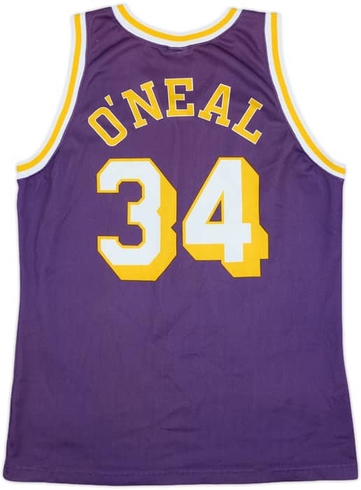1996-99 LA Lakers O'Neal #32 Champion Away Jersey - 7/10 - (L)