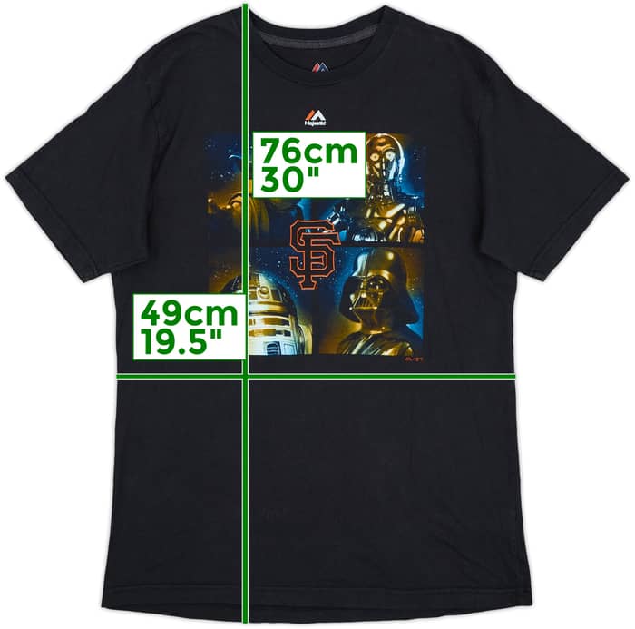 2016 San Francisco Giants Star Wars Majestic Tee - 8/10 - (L)