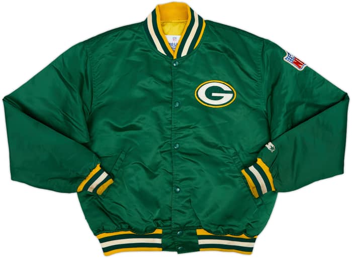 1980s Green Bay Packers Starter Satin Varsity Jacket - 6/10 - (L)