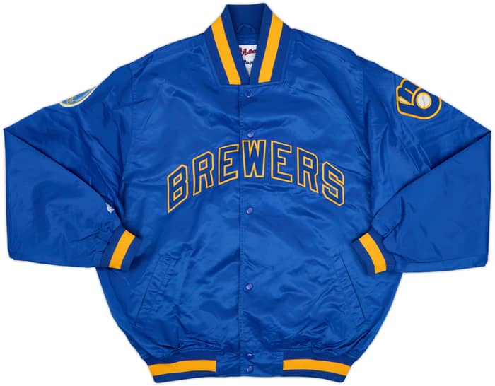 2007 Milwaukee Brewers Majestic Satin Varsity Jacket - 8/10 - (XL)