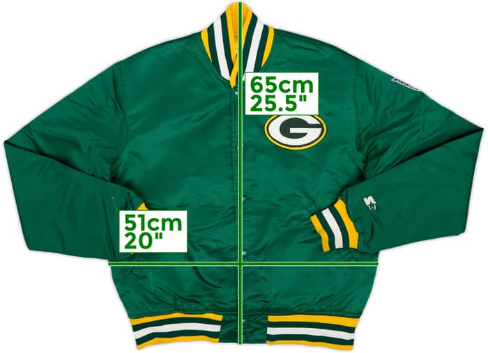 1980s Green Bay Packers Starter Satin Varsity Jacket - 4/10 - (S)