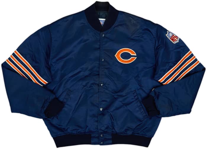 1980s Chicago Bears Starter Satin Varsity Jacket - 7/10 - (XL)