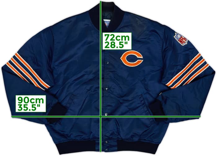 1980s Chicago Bears Starter Satin Varsity Jacket - 7/10 - (XL)