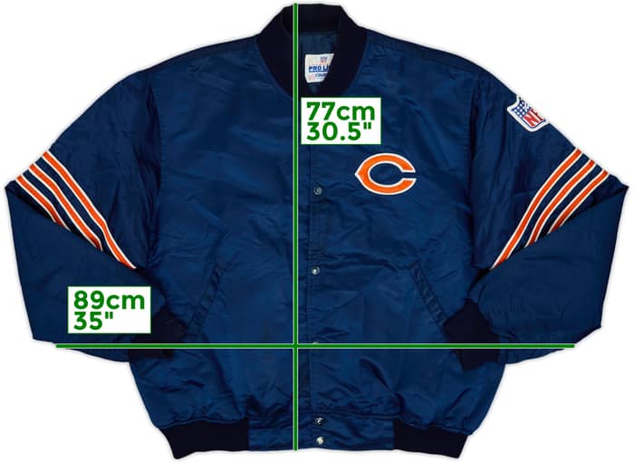 1980s Chicago Bears Starter Satin Varsity Jacket - 7/10 - (XXL)