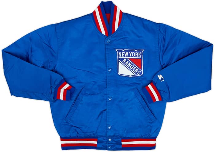 1980s New York Rangers Starter Satin Varsity Jacket - 8/10 - (S)