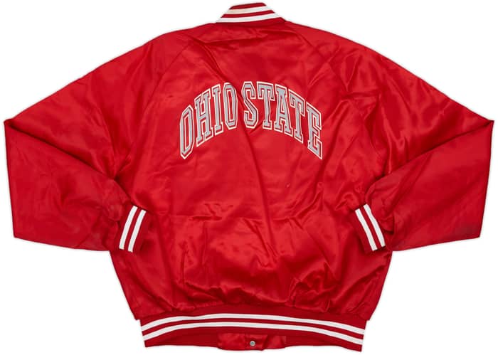 1990s Ohio State Buckeyes Chalk Line Satin Varsity Jacket - 6/10 - (XL)