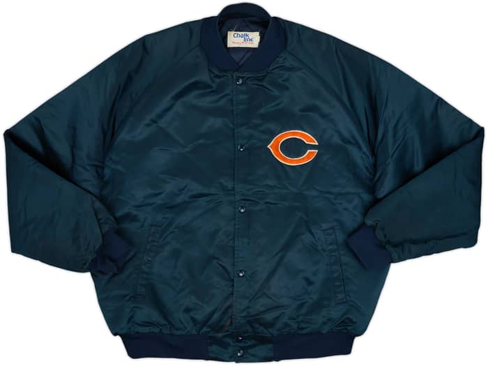 1990s Chicago Bears Chalk Line Satin Varsity Jacket - 7/10 - (XXL)
