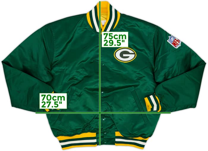 1980s Green Bay Packers Starter Satin Varsity Jacket - 7/10 - (XL)