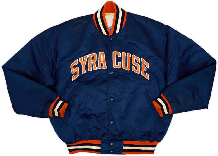 1980s Syracuse Orangemen Starter Satin Varsity Jacket - 8/10 - (XL)