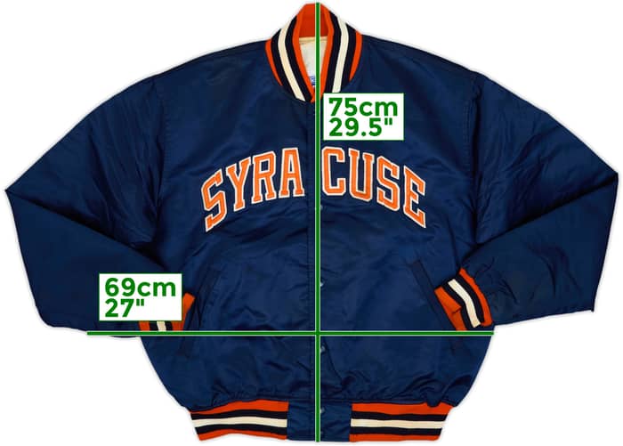 1980s Syracuse Orangemen Starter Satin Varsity Jacket - 8/10 - (XL)