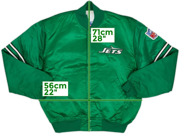 1980s New York Jets Starter Satin Varsity Jacket - 6/10 - (L)