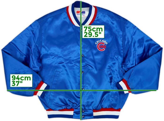 1990s Chicago Cubs Swingster Satin Varsity Jacket - 9/10 - (XL)