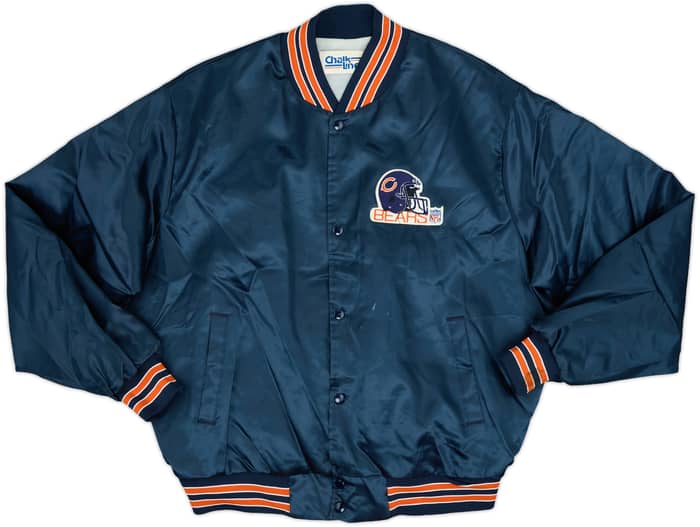 1990s Chicago Bears Chalk Line Satin Varsity Jacket - 7/10 - (XL)