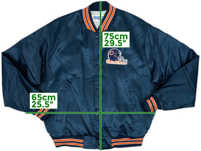 1990s Chicago Bears Chalk Line Satin Varsity Jacket - 7/10 - (XL)
