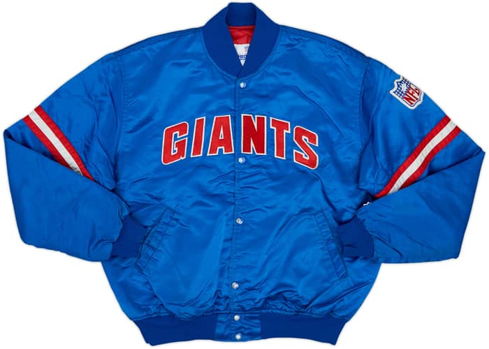 1980s New York Giants Starter Satin Varsity Jacket - 7/10 - (XL)