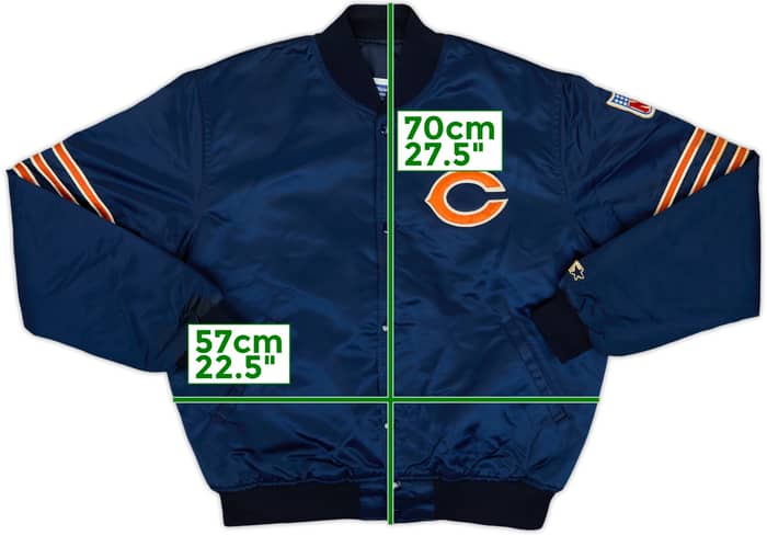 1980s Chicago Bears Starter Satin Varsity Jacket - 8/10 - (L)