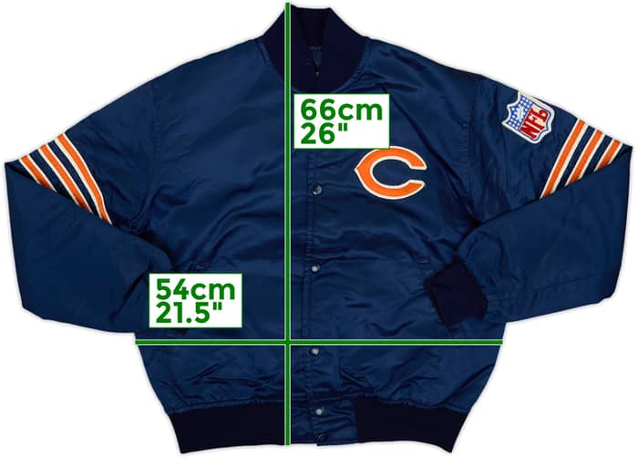 1980s Chicago Bears Starter Satin Varsity Jacket - 8/10 - (M)
