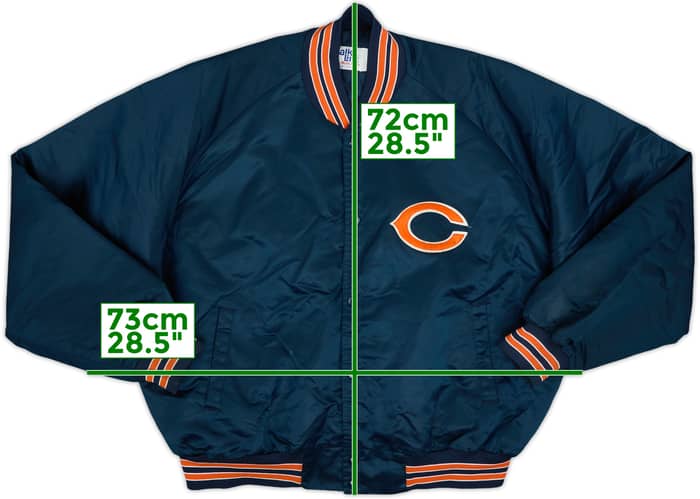 1990s Chicago Bears Chalk Line Satin Varsity Jacket - 8/10 - (XXL)