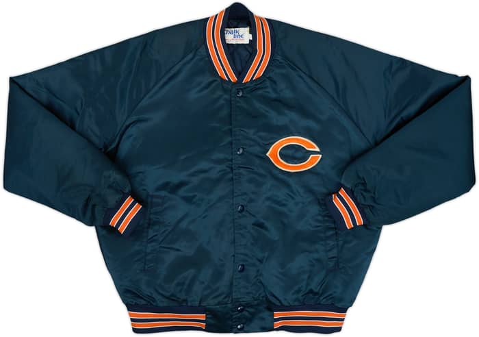 1990s Chicago Bears Chalk Line Satin Varsity Jacket - 8/10 - (L)