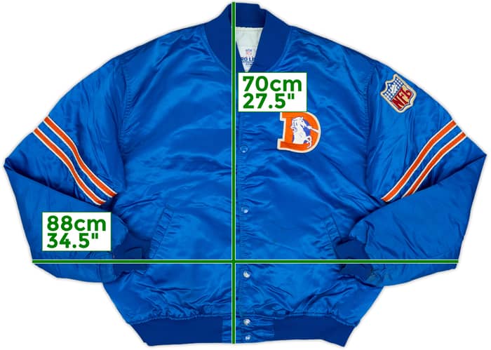 1980s Denver Broncos Starter Satin Varsity Jacket - 5/10 - (XL)