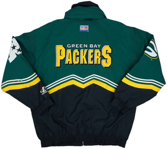 1990s Green Bay Packers Logo Athletic Rain Coat - 6/10 - (L)