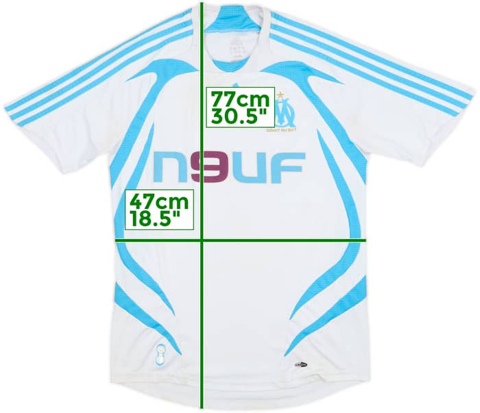 2007-08 Olympique Marseille Home Shirt - 3/10 - (S)