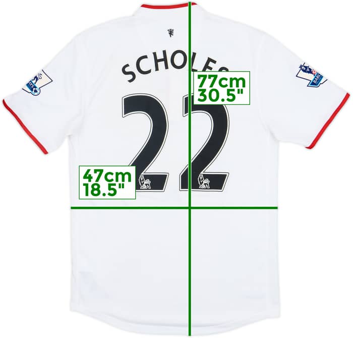 2012-14 Manchester United Away Shirt Scholes #22 - 4/10 - (S)