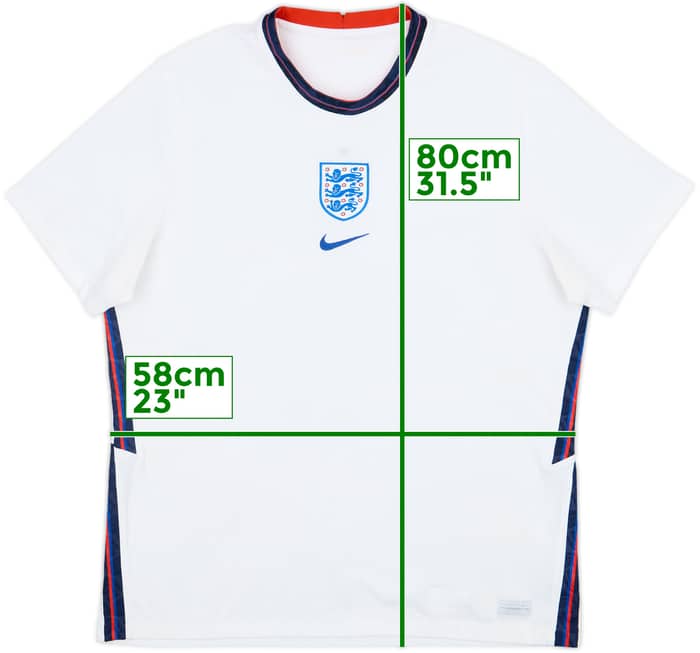 2020-22 England Home Shirt - 5/10 - (XL)