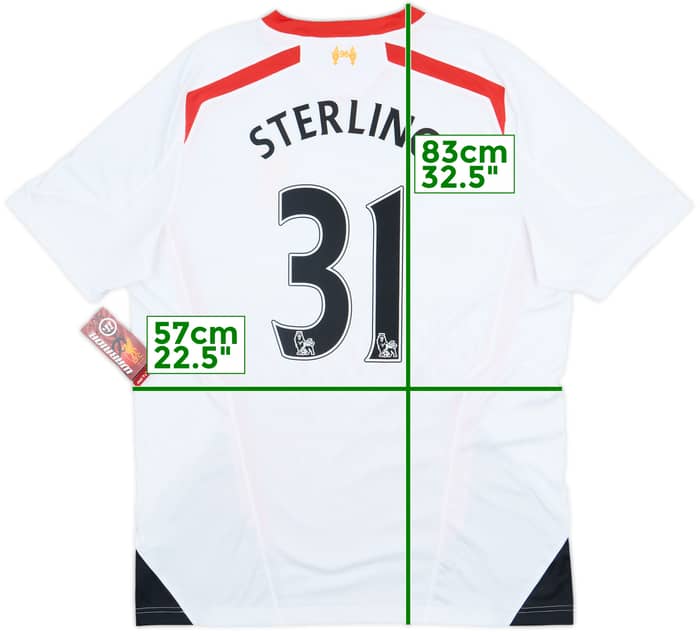 2013-14 Liverpool Away Shirt Sterling #31 (XL)