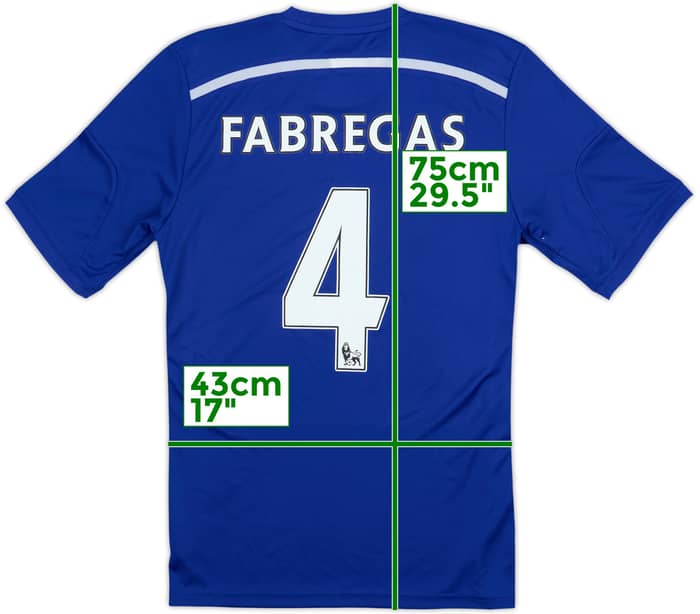 2014-15 Chelsea Home Shirt Fabregas #4 (S)