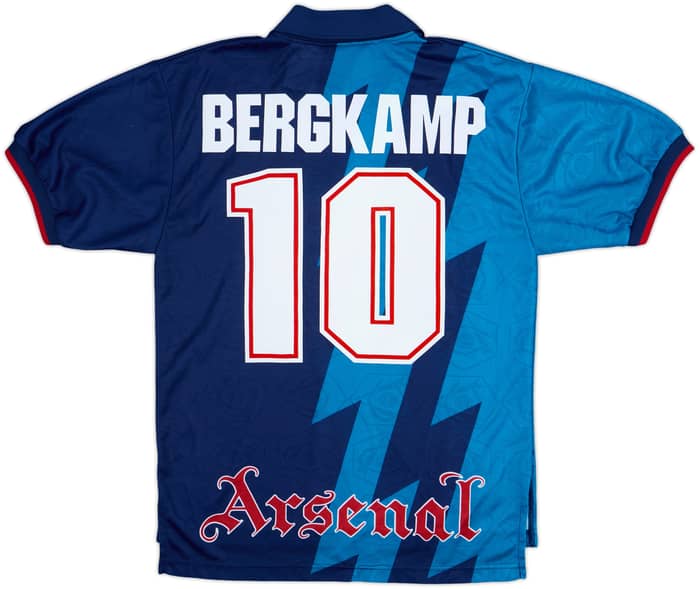 1995-96 Arsenal Away Shirt Bergkamp #10 - 8/10 - (S)