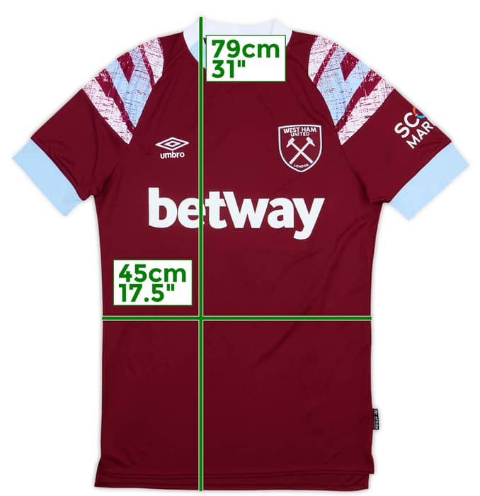 2022-23 West Ham Home Shirt Bowen #20 - 9/10 - (S)