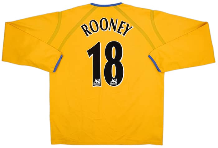 2003-04 Everton Away Shirt Rooney #18 - 8/10 - (XL)