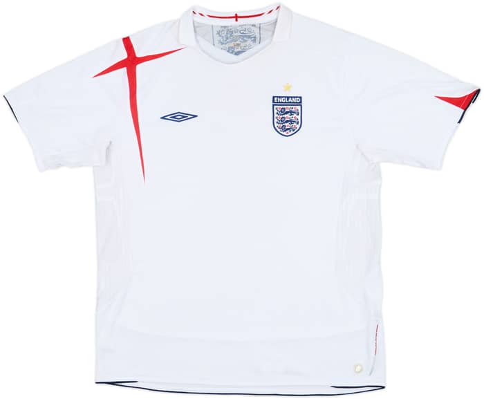 2005-07 England Home Shirt - 5/10 - (L)
