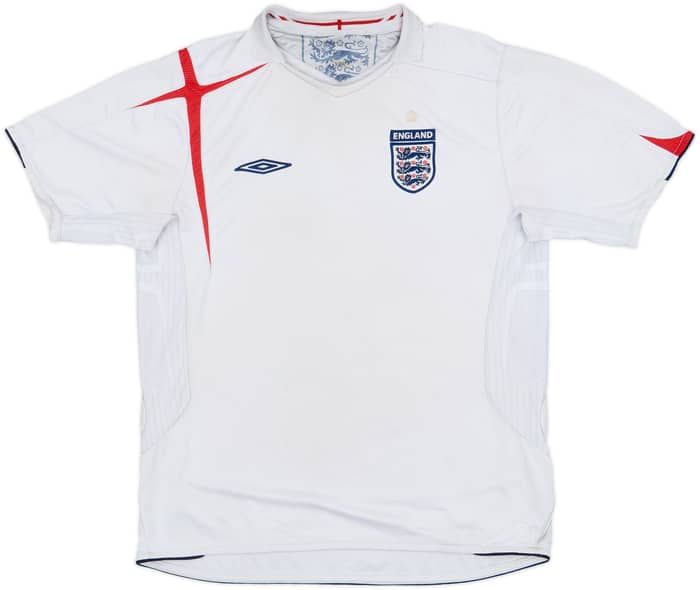 2005-07 England Home Shirt - 5/10 - (L)