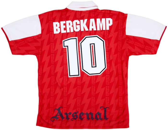 1994-96 Arsenal Home Shirt Bergkamp #10 - 6/10 - (XXL)