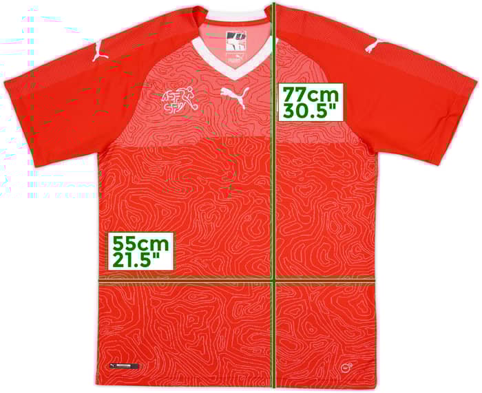2018-20 Switzerland Home Shirt - 8/10 - (L)