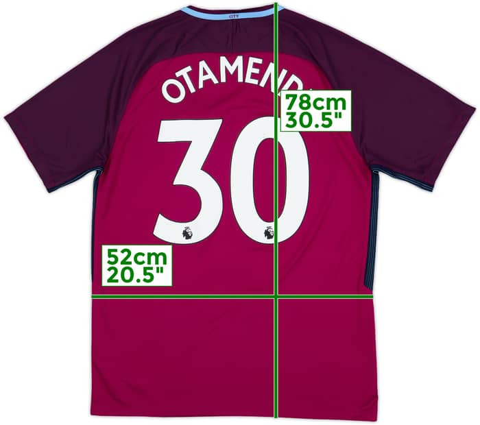 2017-18 Manchester City Away Shirt Otamendi #30 - 6/10 - (L)