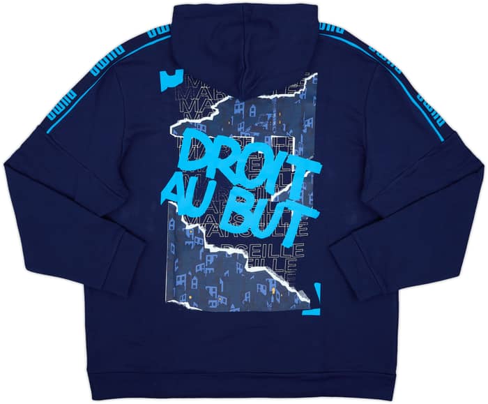 2020-21 Marseille Puma Hooded Sweat Top (XXL)