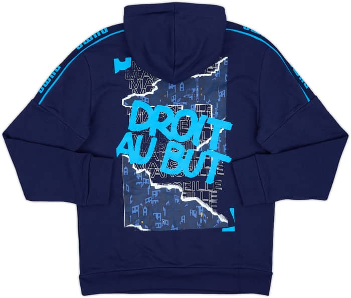 2020-21 Marseille Puma Hooded Sweat Top (S)