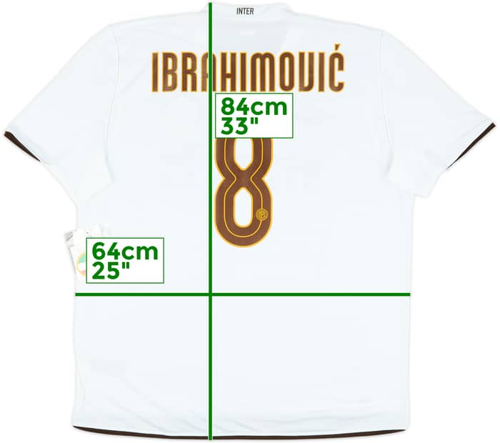 2008-09 Inter Milan Away Shirt Ibrahimovic #8 (XXL)