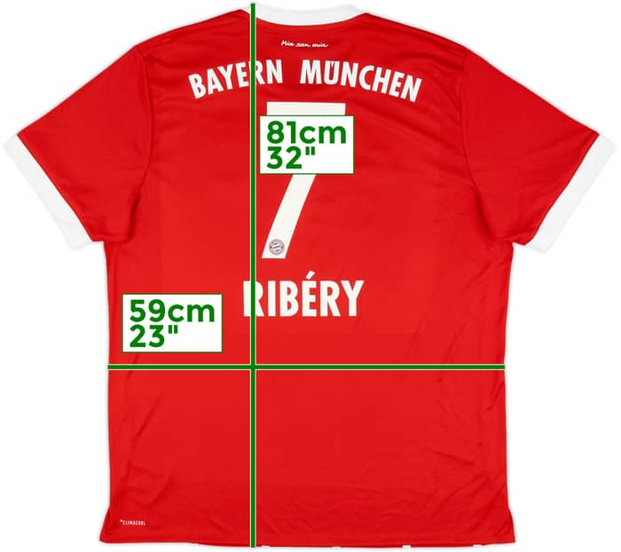 2017-18 Bayern Munich Home Shirt Ribery #7 (XL)