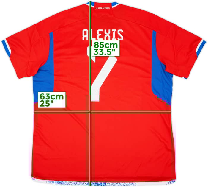 2022-23 Chile Home Shirt Alexis #7 - 10/10 - (XXL)