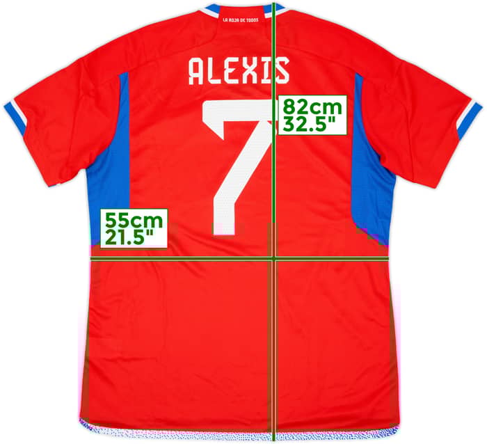 2022-23 Chile Home Shirt Alexis #7 (XL)