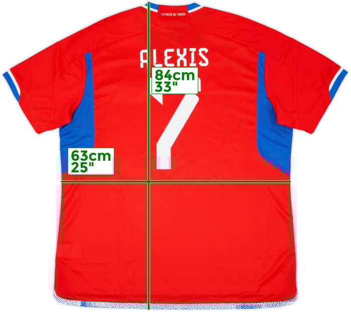 2022-23 Chile Home Shirt Alexis #7 (XXL)
