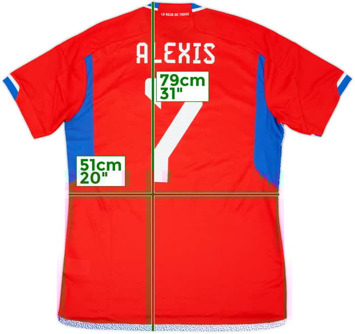 2022-23 Chile Home Shirt Alexis #7 (L)