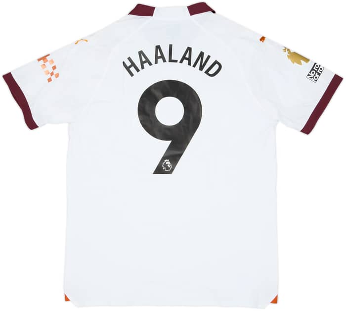 2023-24 Manchester City Authentic Away Shirt Haaland #9 (XL)